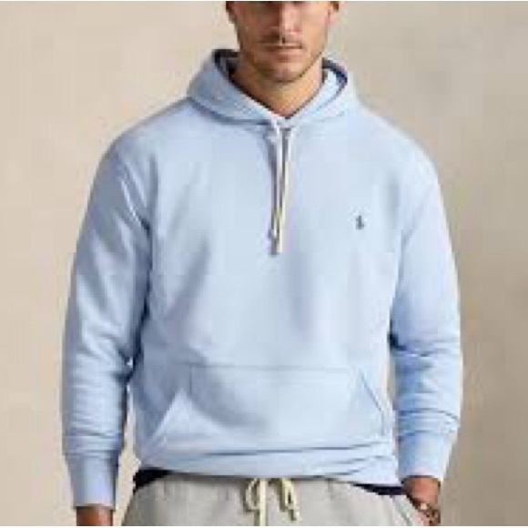 Ralph Lauren Other - Ralph Lauren Sky Blue RL Men's FleeceHoodie